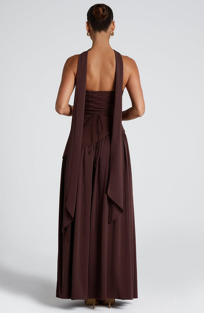 Lina | Damen Bandeau Seitenschlitzen Hochzeitsgastkleid
