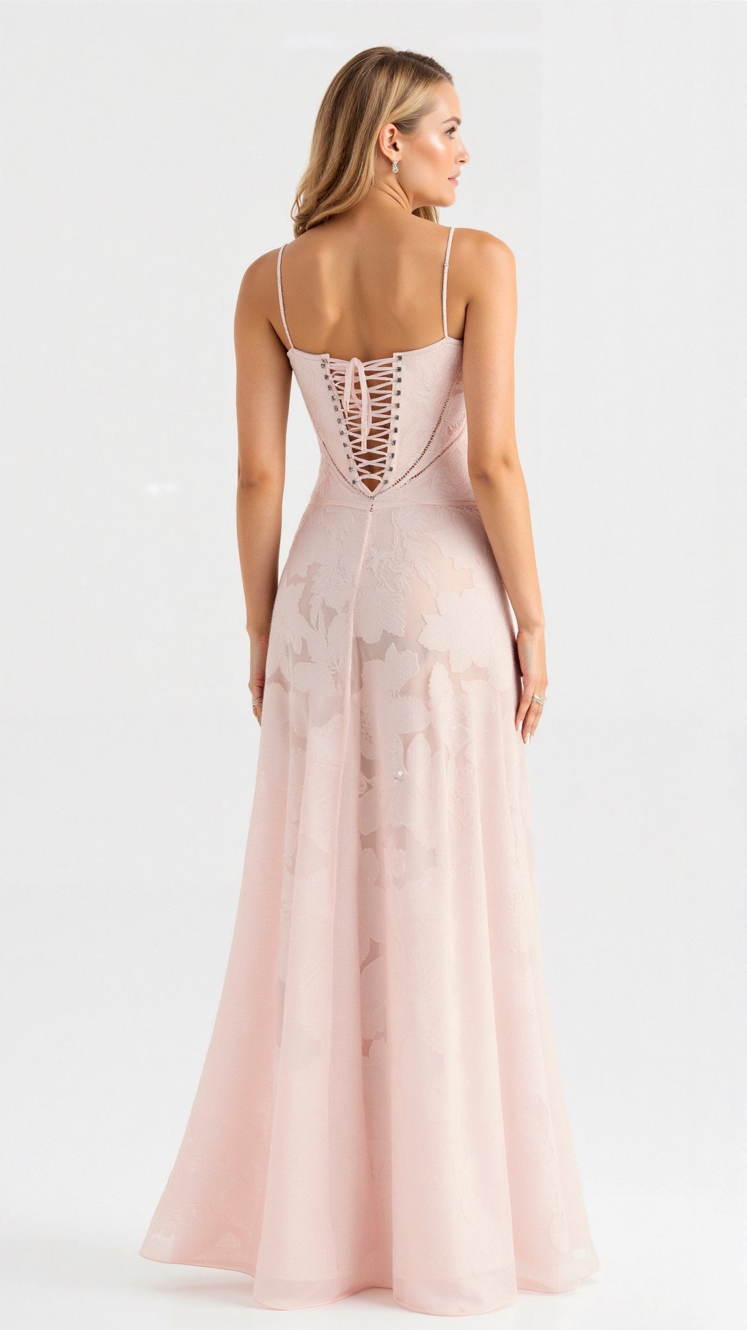Damen Hochzeitsgast Blumenmuster Maxikleid