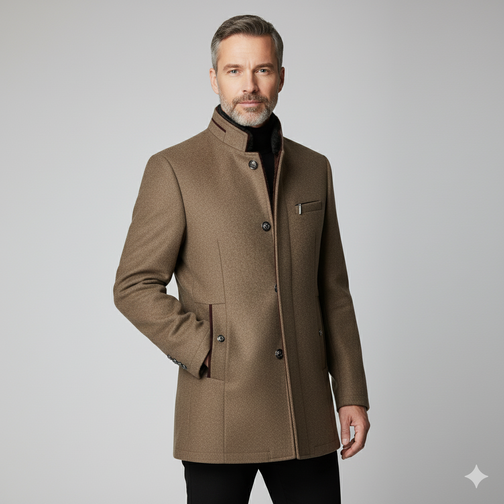 Langer Trenchcoat mit klassischem Schnitt