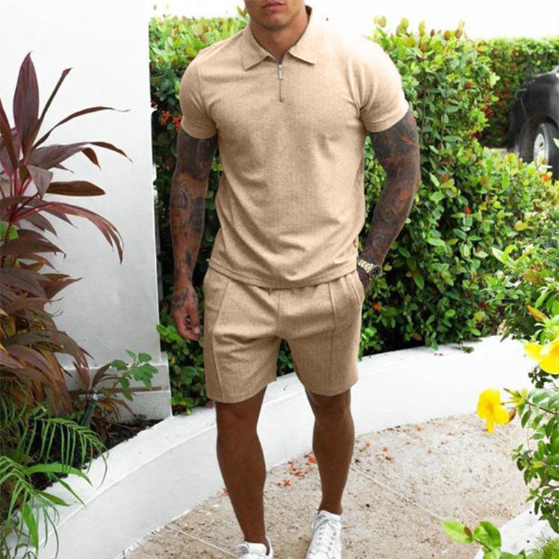 Casual Polo und Shorts Set für Herren