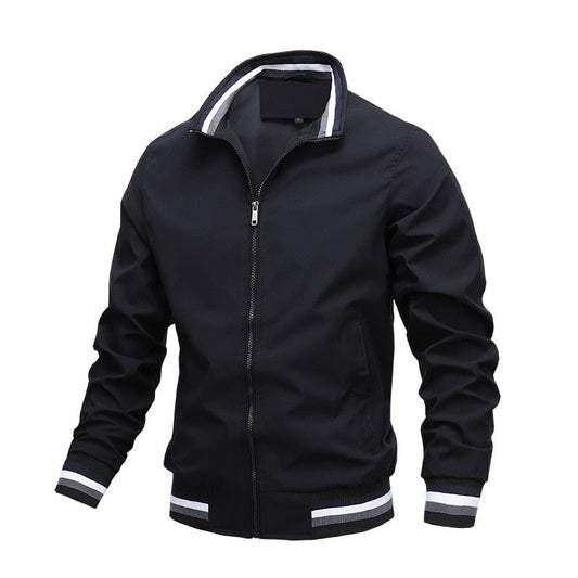 Herren Sommer Elastische Bündchen Bomberjacke