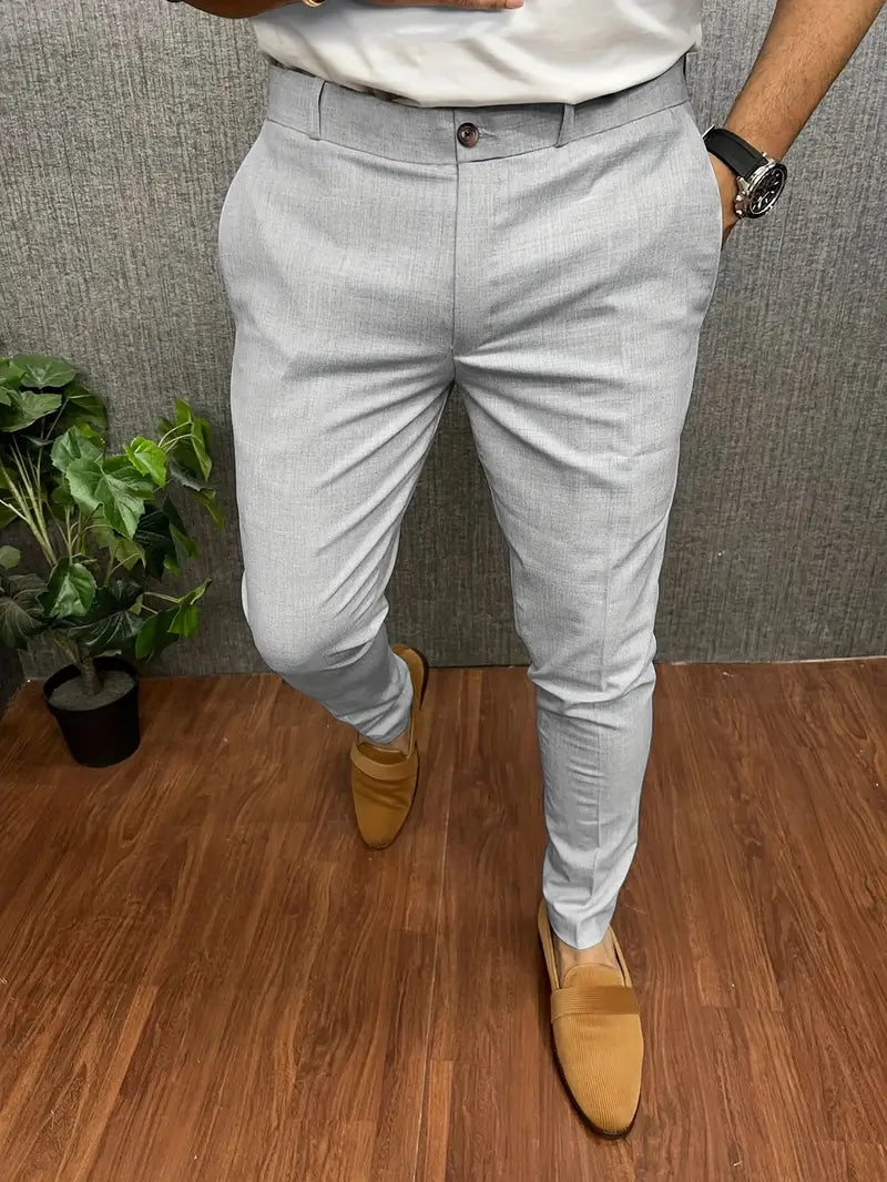 Herren Business Casual Slim-Fit Anzughose