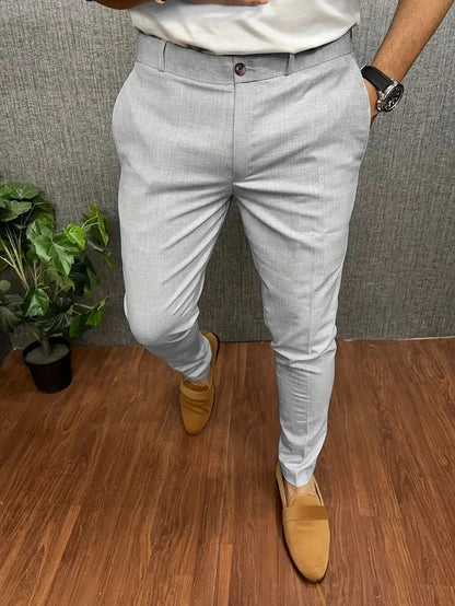 Herren Business Casual Slim-Fit Anzughose
