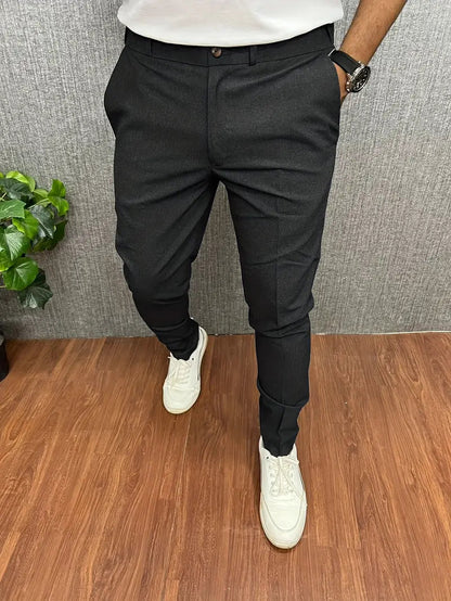 Herren Business Casual Slim-Fit Anzughose