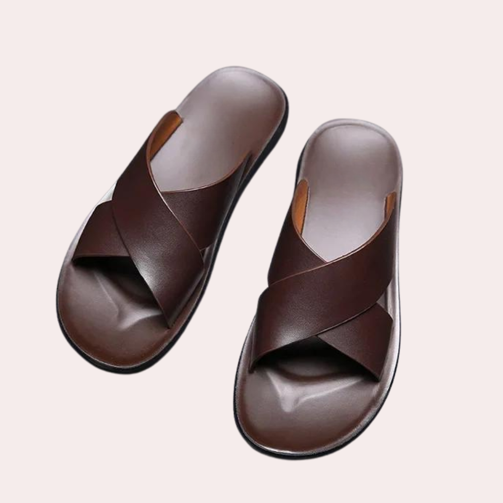 Herren Casual Kreuzriemen Pantoletten Sandalen