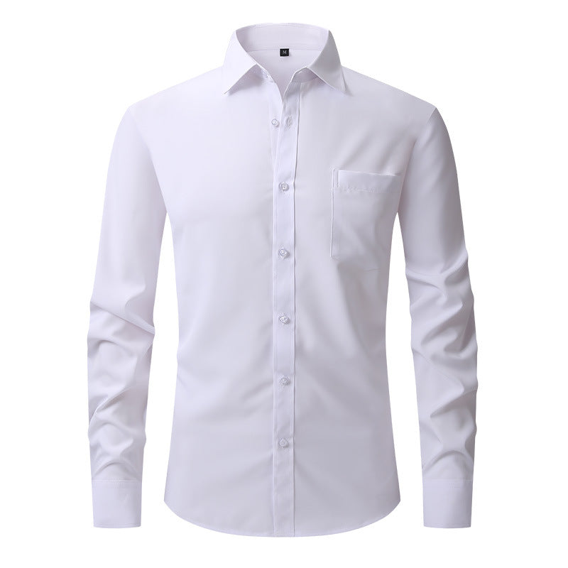 Herren Business Hemd Langarm mit Knopfverschluss
