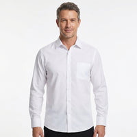 Herren Business Hemd Langarm mit Knopfverschluss