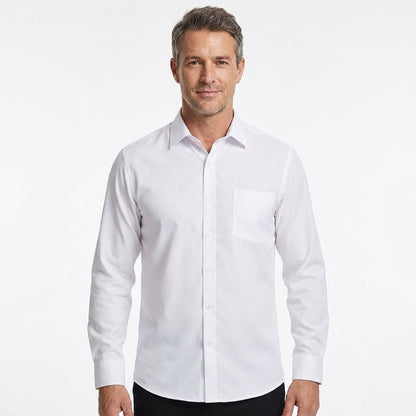 Herren Business Hemd Langarm mit Knopfverschluss