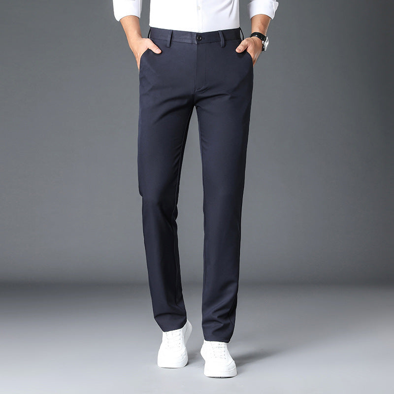 Herren Chino Anzughose Schmal Geschnitten