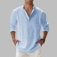 Alexander | Herren Sommer Leinen Henleyshirt