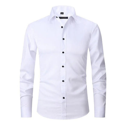 Herren Langarm Button Down Business Hemd mit Knopfverschluss