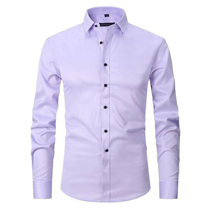 Herren Langarm Button Down Business Hemd mit Knopfverschluss
