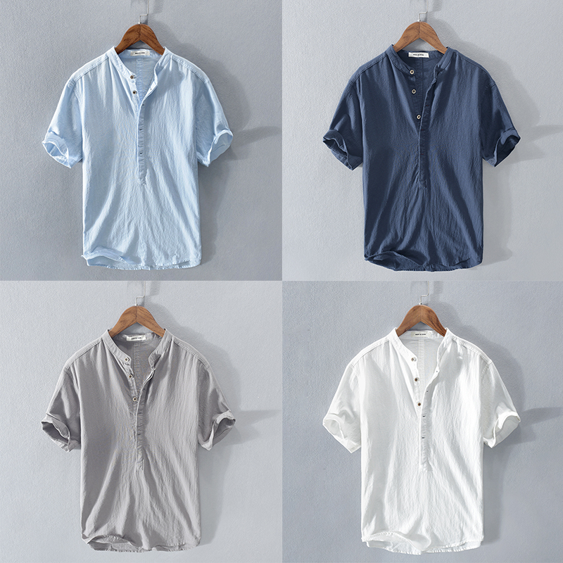 Herren Kurzen Ärmeln Hemd im eleganten Schnitt