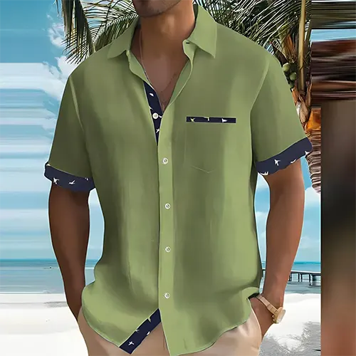 Herren Kurzarm Hemd | Sommer Freizeitlook