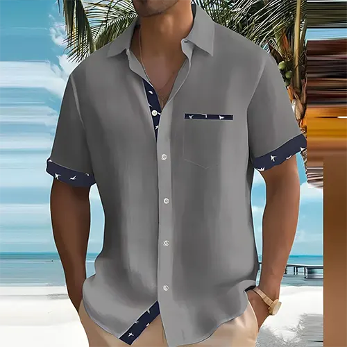 Herren Kurzarm Hemd | Sommer Freizeitlook