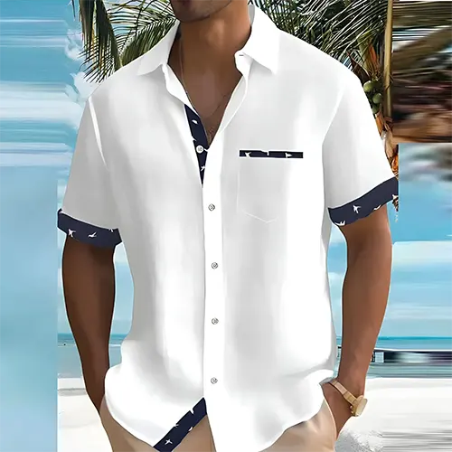 Herren Kurzarm Hemd | Sommer Freizeitlook