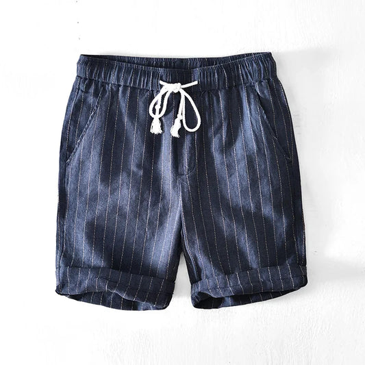 Herren Kurze Gestreift Sommer Hose