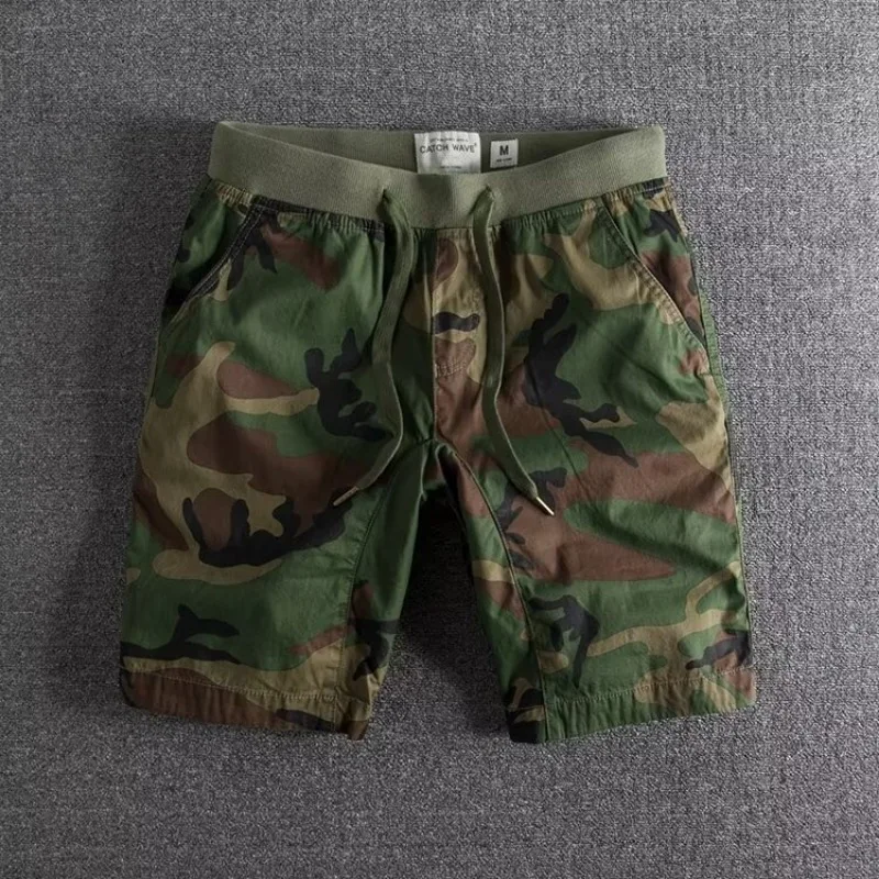 Herren Shorts mit Camouflage-Design für Freizeit