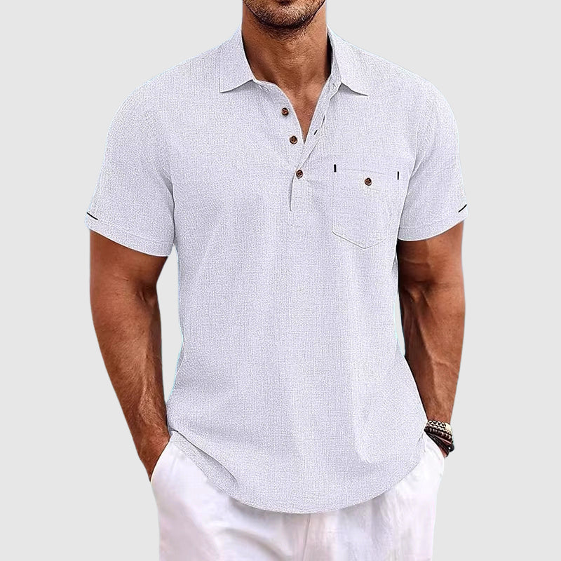 Herren Slim-Fit Sommer Poloshirt