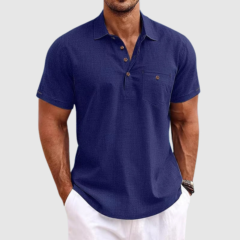 Herren Slim-Fit Sommer Poloshirt