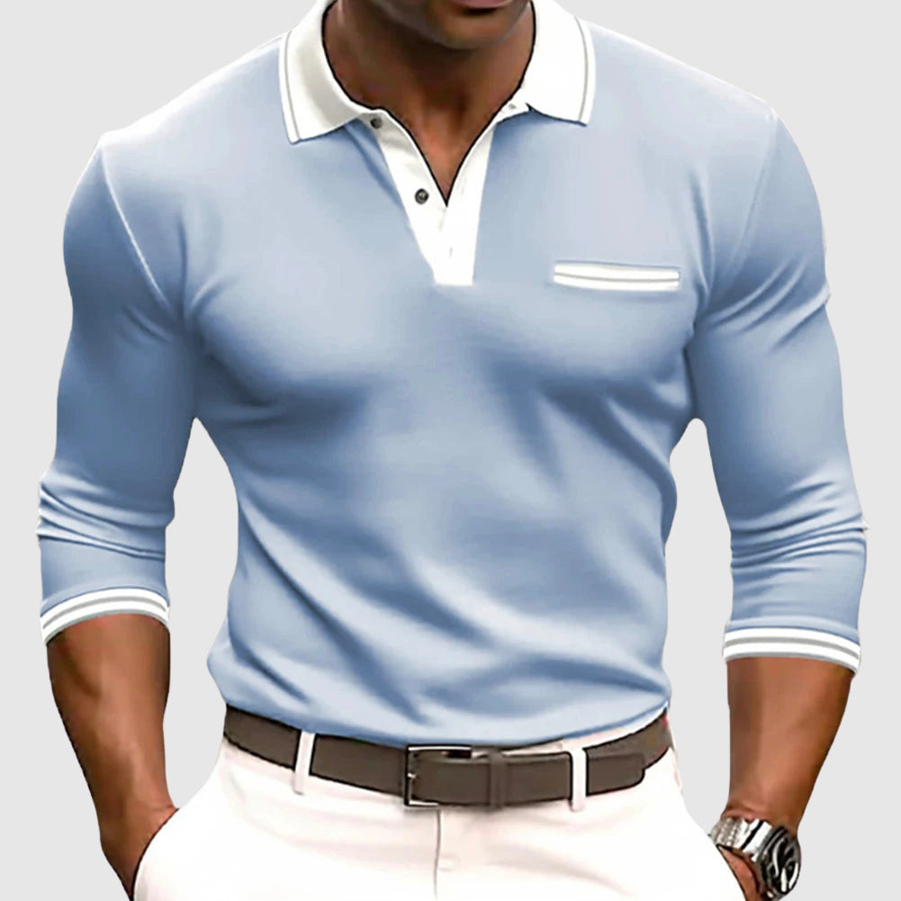 Herren Slim-fit Poloshirt im sportlichen Stil