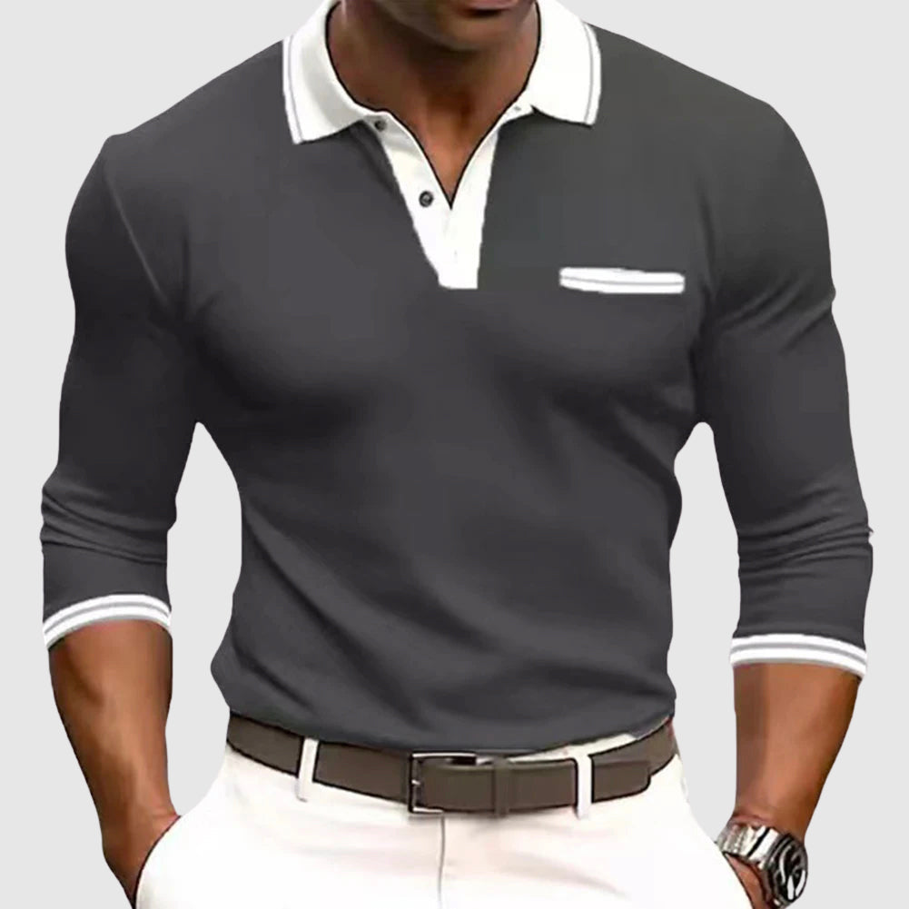 Herren Slim-fit Poloshirt im sportlichen Stil