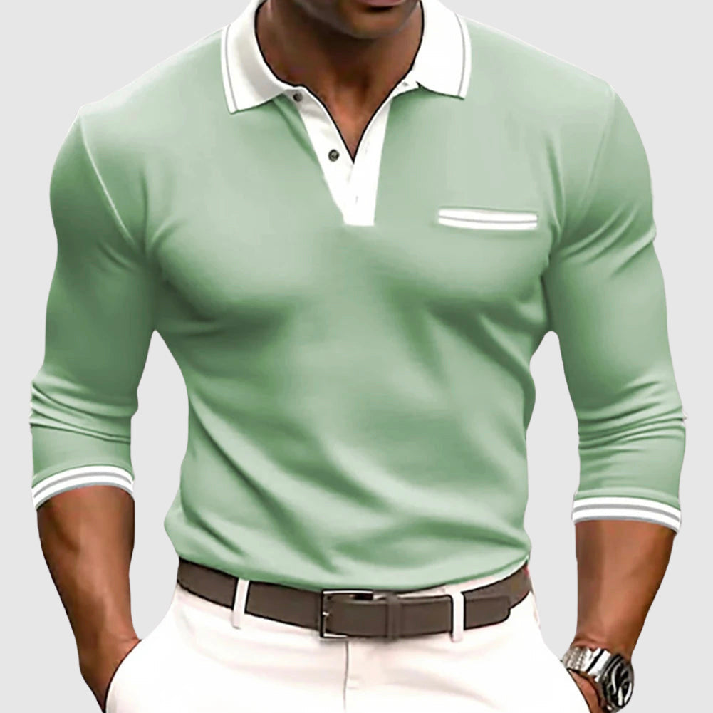 Herren Slim-fit Poloshirt im sportlichen Stil