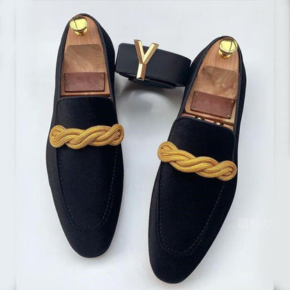 Herren Slip On Loafer Schuhe mit Absatz
