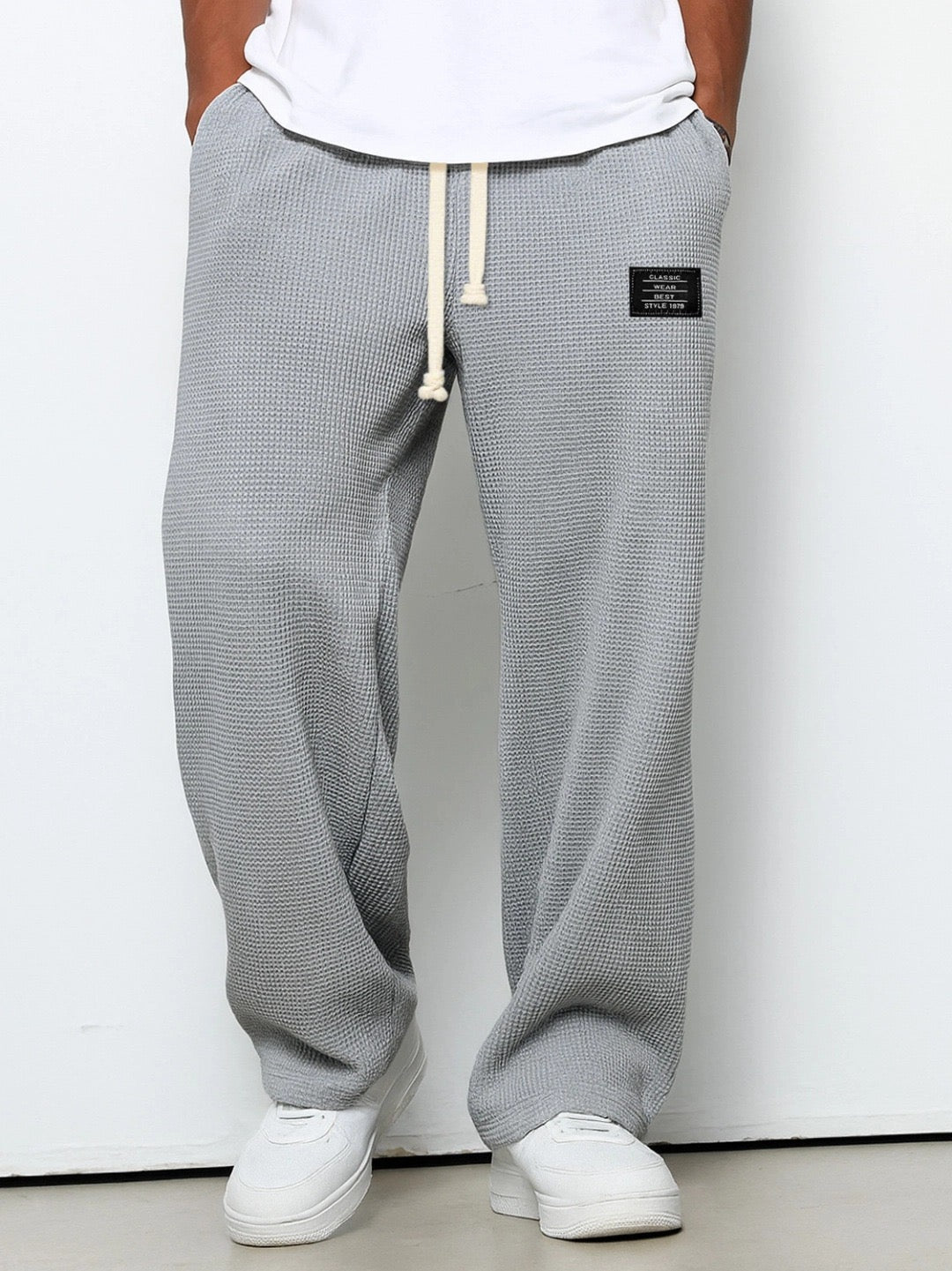 Herren Sommer Elastischer Bund Casual Weite Hose