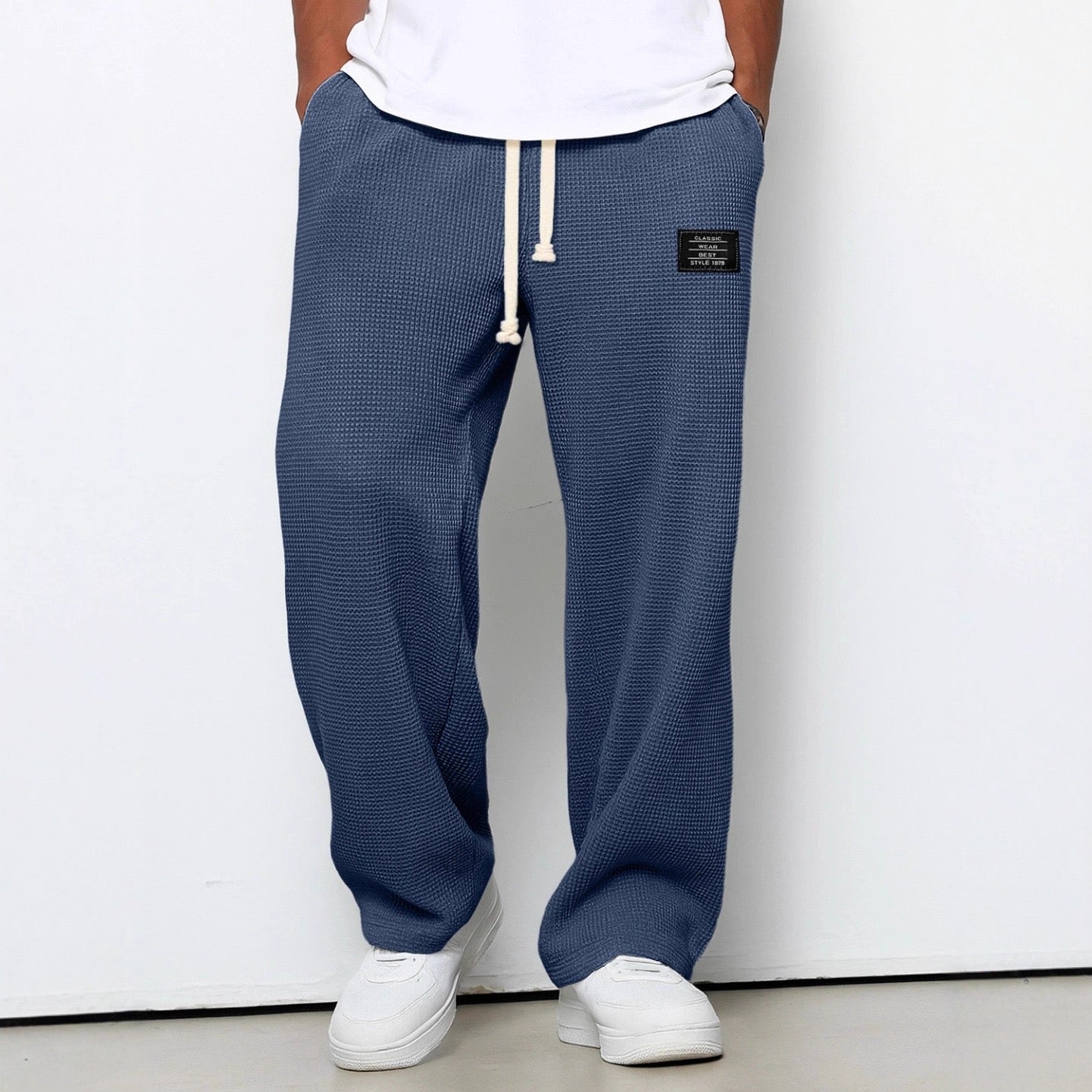 Herren Sommer Elastischer Bund Casual Weite Hose