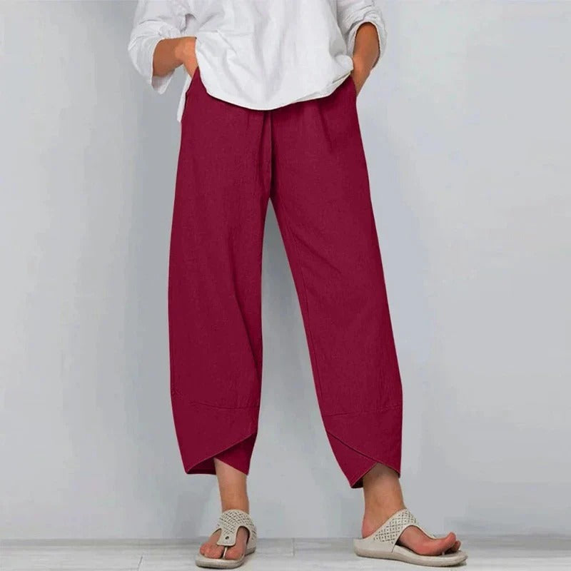 Damen Leichte Sommerhose im schicken Alltagsstil