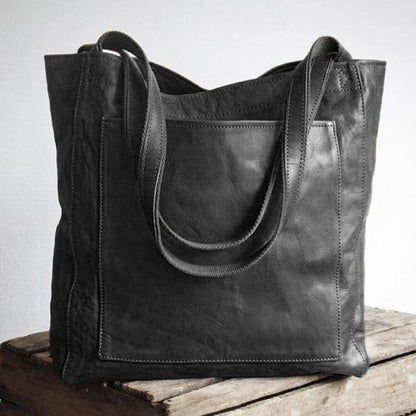 Damen Elegante Ledertasche mit Schulterriemen und klassischem Stil