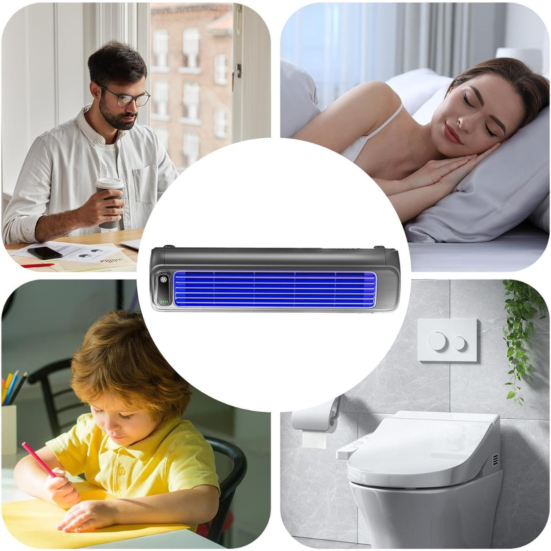 Mobile Luftkühler Ventilator | Tragbar Wiederaufladbar Kompakt für Tisch