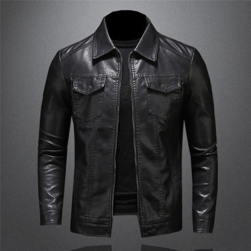 Elias | Herren Casual Biker-Reissverschlussjacke