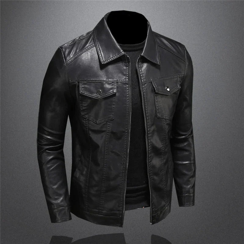 Elias | Herren Casual Biker-Reissverschlussjacke