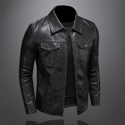 Elias | Herren Casual Biker-Reissverschlussjacke