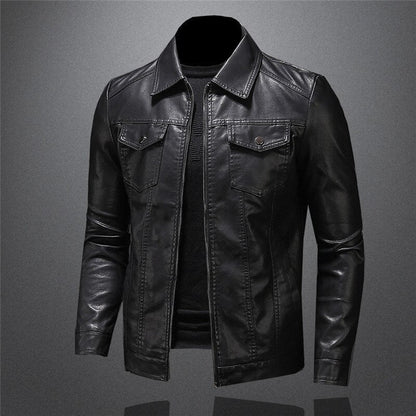Elias | Herren Casual Biker-Reissverschlussjacke