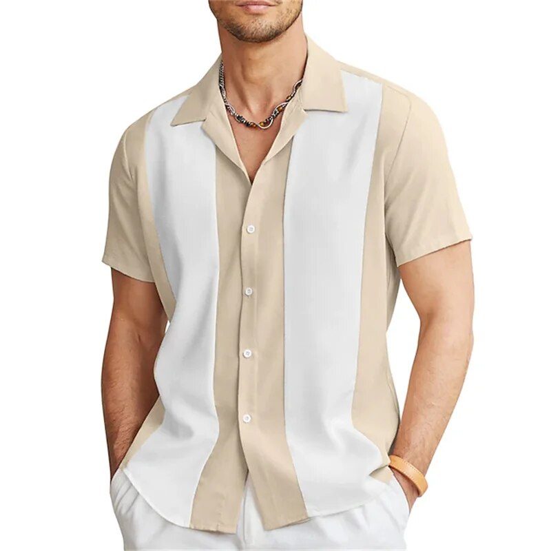 Herren Kurzarm Sommer Hemd