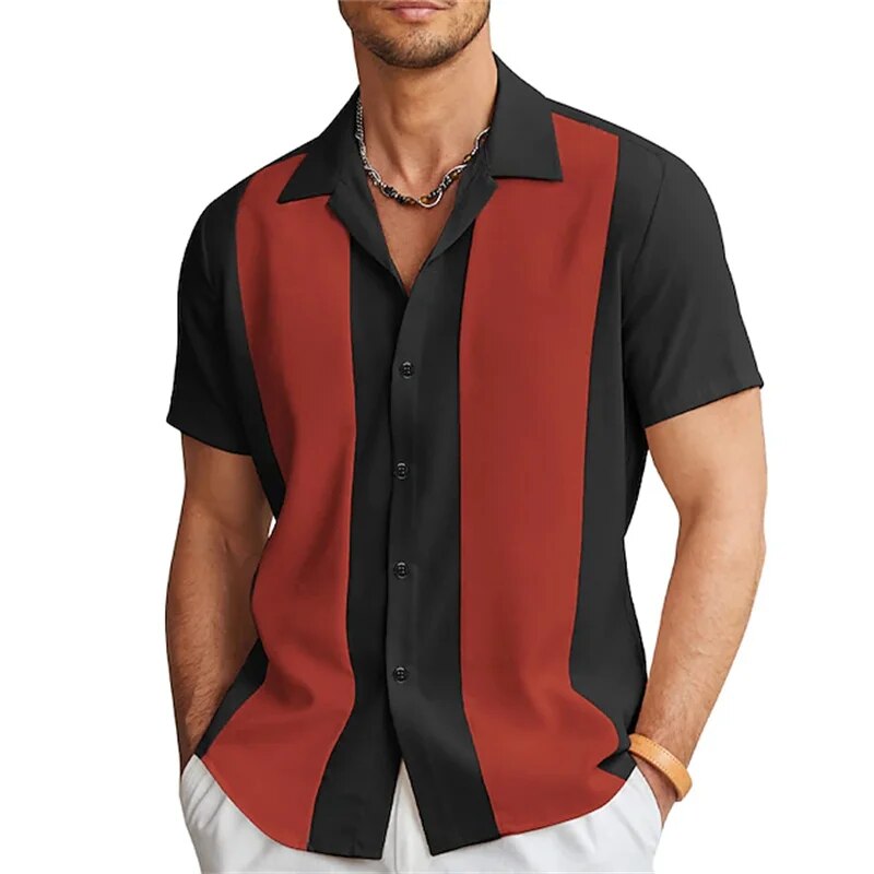 Herren Kurzarm Sommer Hemd