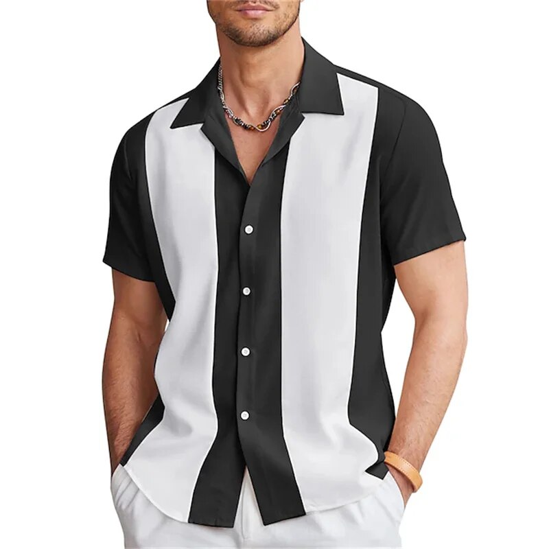 Herren Kurzarm Sommer Hemd
