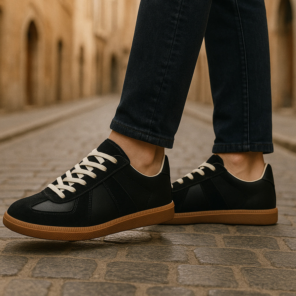 Herren Freizeit Sneakers | Schnürschuh mit Rutschfester Gummisohle