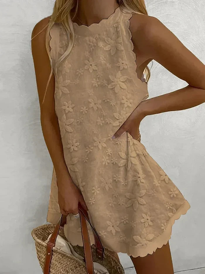 Damen Ärmelloses Summer Minikleid