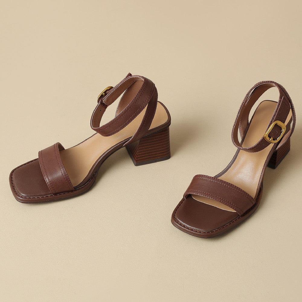 Damen Elegant Orthopädische Absatz Sandalen