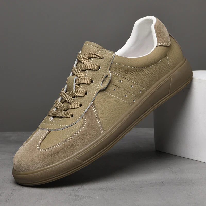 Herren Schnürung Perforiert Casual Sneakers