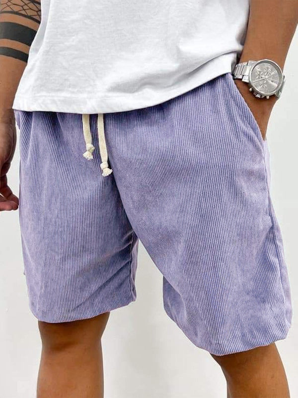 Herren Freizeit Gerippte Sommer Kurze Hose