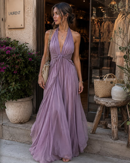 Anneliese | Damen Ärmelloses Sommer Maxikleid