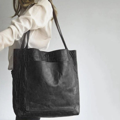 Damen Elegante Ledertasche mit Schulterriemen und klassischem Stil