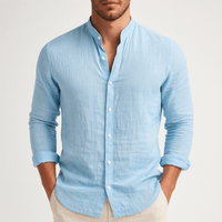 Manfred | Herren Casual Grandad Leinenhemd