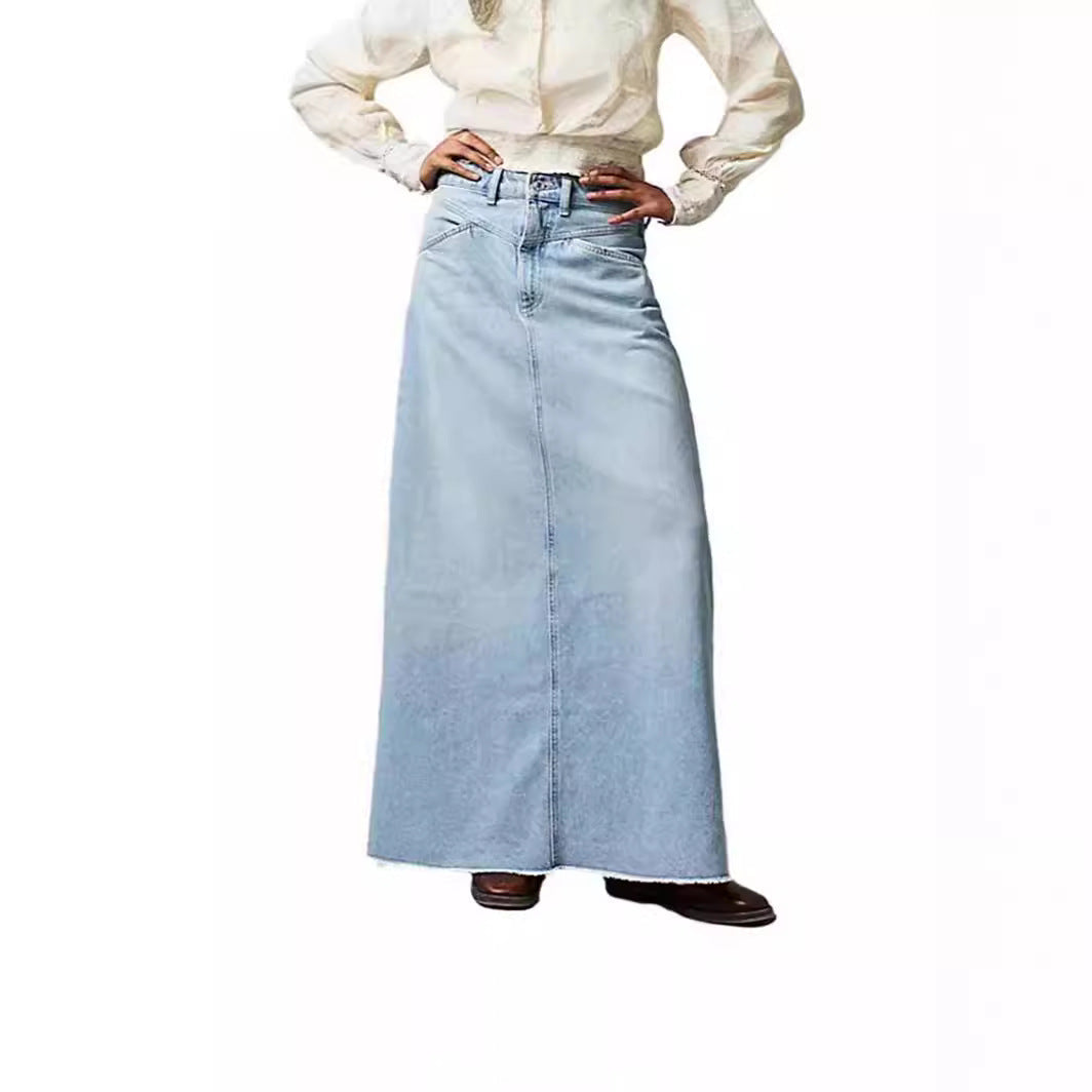 Damen Lässiger Sommer Jeansrock