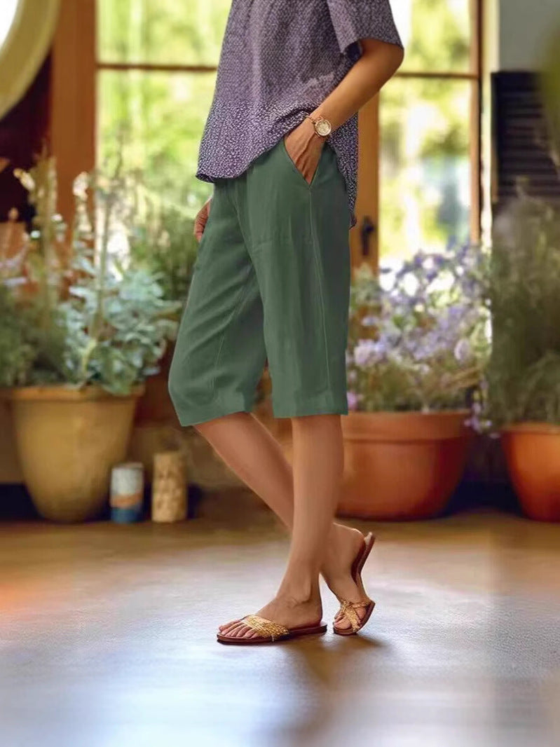 Damen Leichte Sommer Kurze Hose